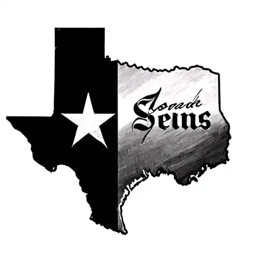 Texas Flag With Last Name Bridges