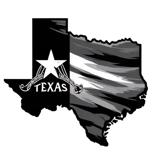 Texas Flag With Last Name Bridges