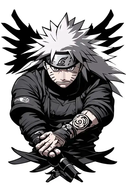 Naruto Jiraiya Kakashi Theme Sleeve