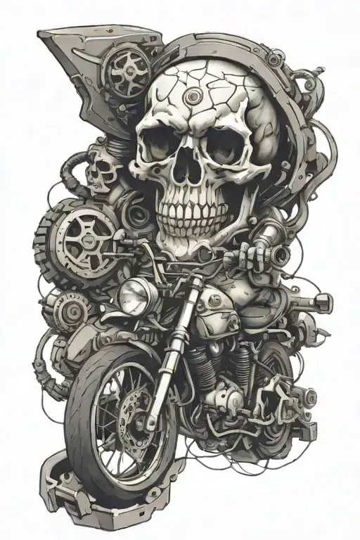 Skull Bike Parts And Videogames Charpters And Some Anime