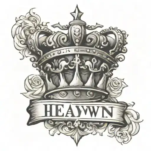 Crown With The Words Heavy Lies The Crown Above It Written In Old English