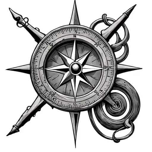 Pirate Nautical Compass