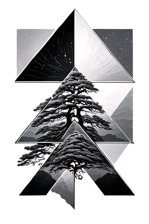 Tree With 4 Overlapping Triangles Connected