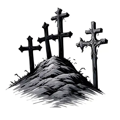 3 Crosses On A Hill