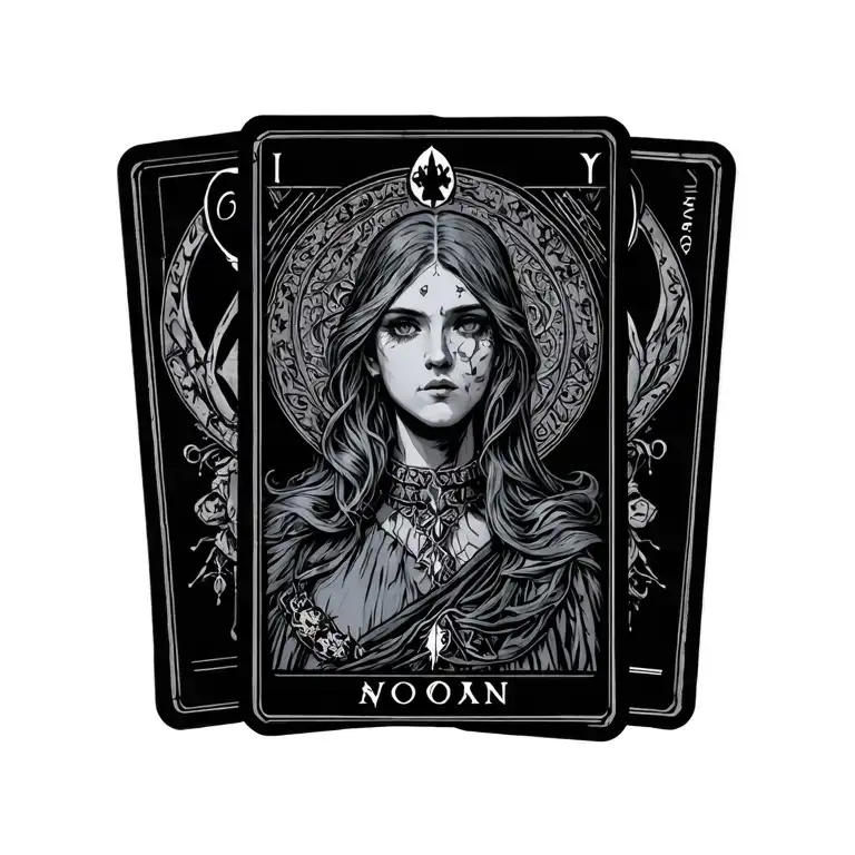 Tarot Card Featuring A Discrete Submissive's Collar