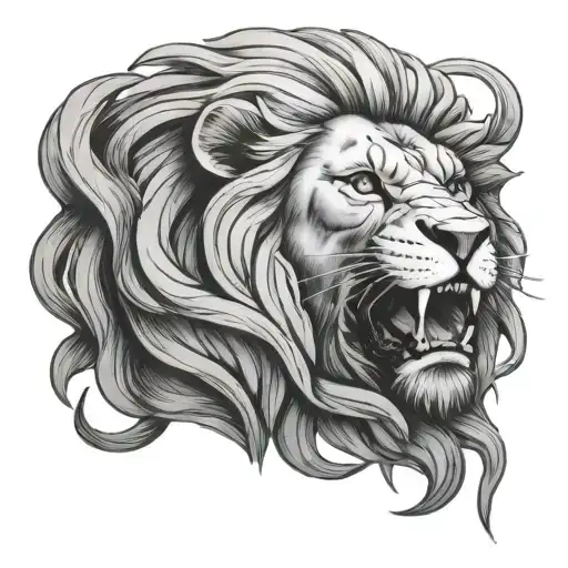 Infinity Lion Roaring