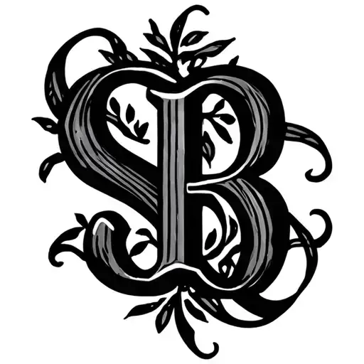 Initials S R G Written Pretty Dainty