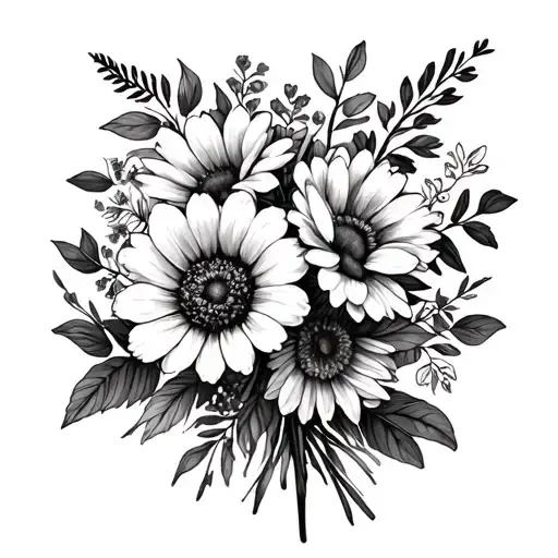 April And June And November Birth Flower Bouquet