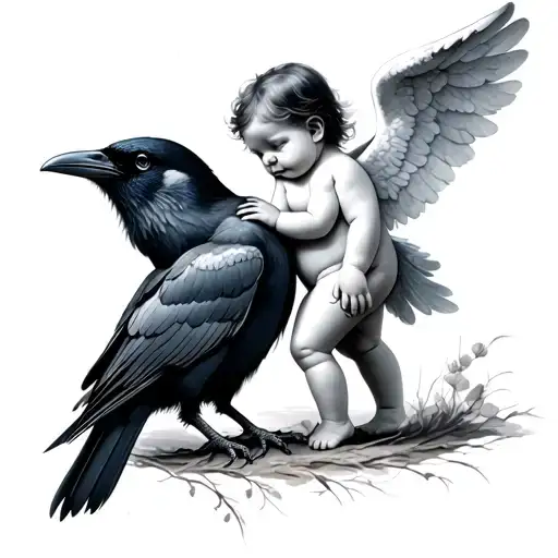 Babyangel And Crow