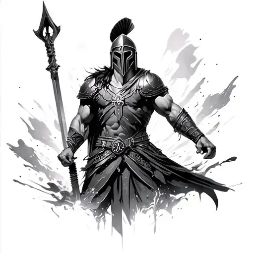 Spartan Warrior Surrounded