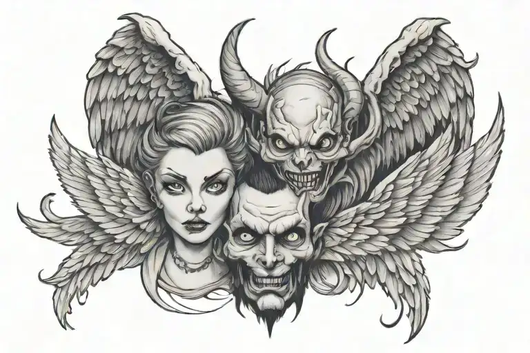 I Got Angels On My Shoulder But The Devil Is My Head