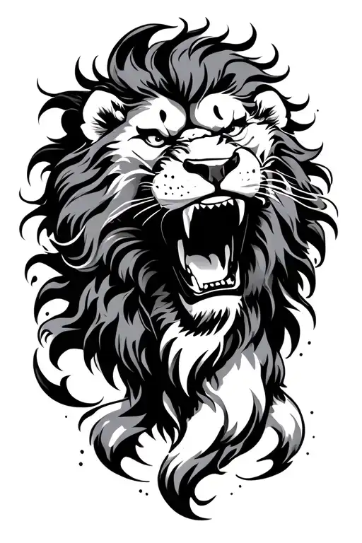 Japanese Lion Roaring