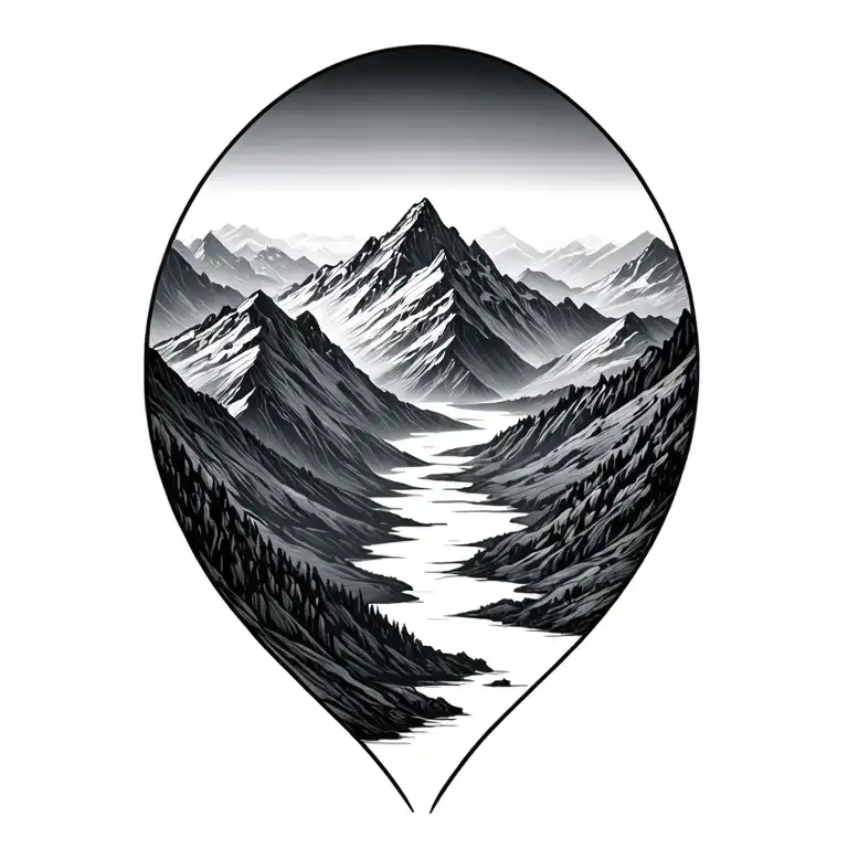 Mountain Lanscape Shading