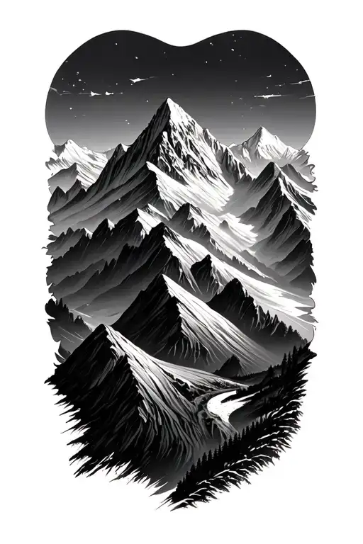 Mountain Lanscape Shading