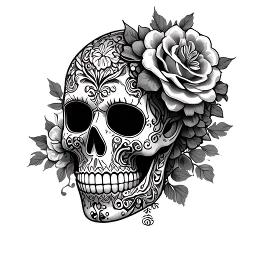 Sugar Skull Taking Mask Off