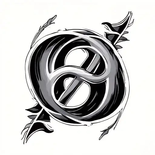 A Mix Between The Infinite Sign And The Numbers 6 And 9