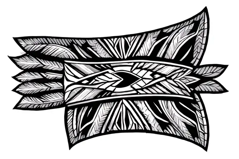 Native American Tribal Wristband Tatto