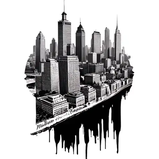 Chicago Skyline Stamp