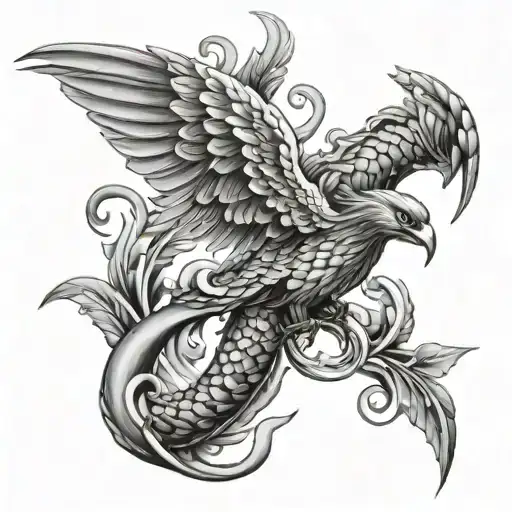 Pheonix And Snake Wrapped