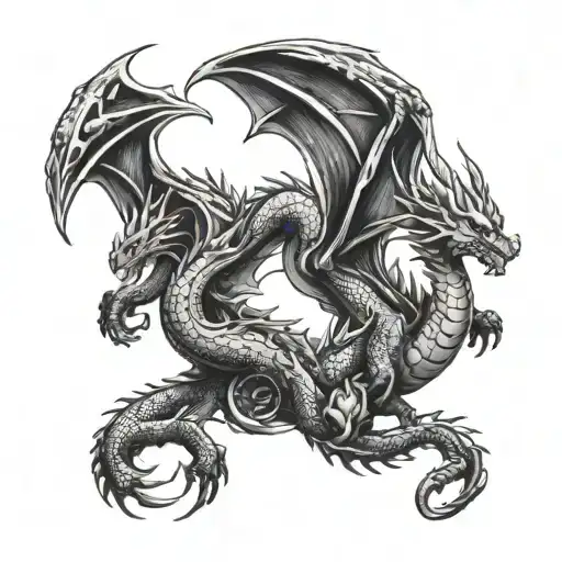 Two Dragons Flying
