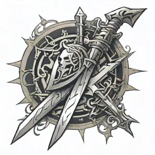 Cyber Sigilism Sword Forearm