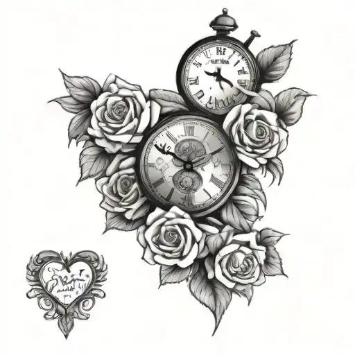 Family Love Clock Money Rose