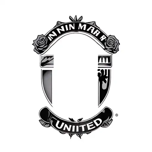 Roses And Man Utd Badge Incorporated