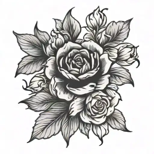 Tradicional American Flowers Blooming