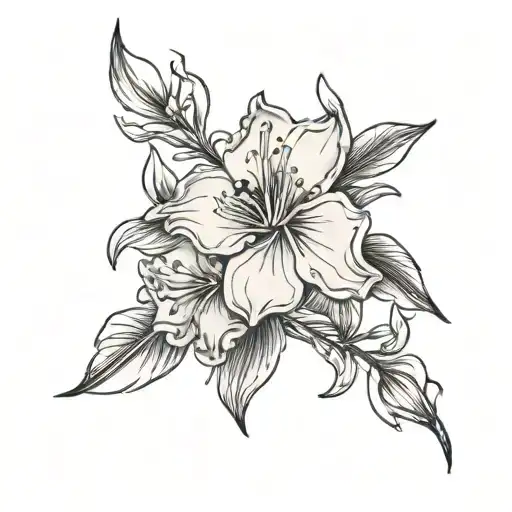 Oleander Tattoo With Shikigami From Spirited Away
