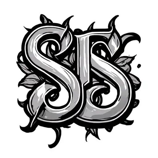The Letters S P S In Fine Line