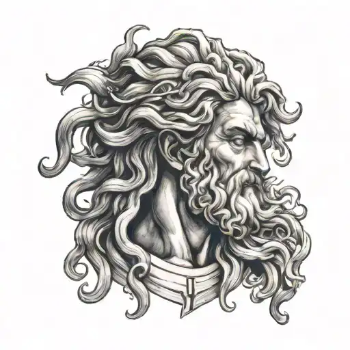Zeus Carrying Medusa's Head