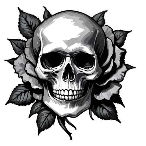 Skull Rose