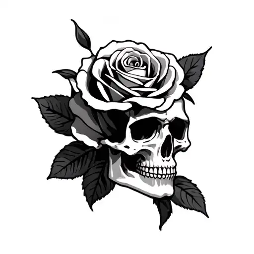 Skull Rose