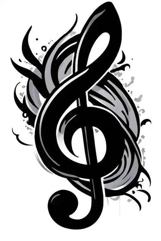 Treble Clef Intertwined