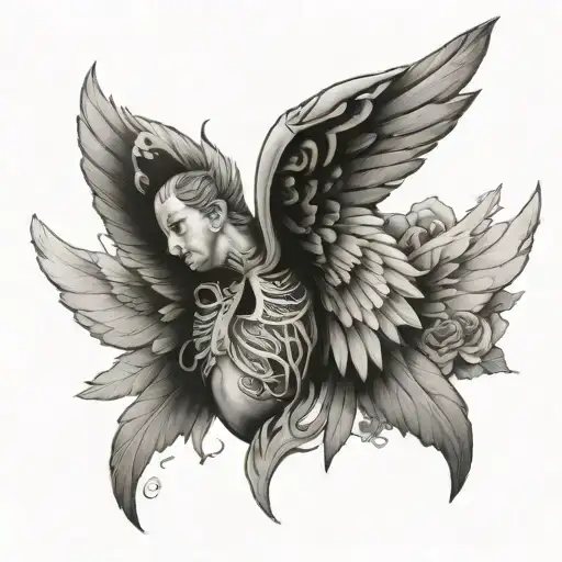 Collapsed Lung Wings Spread