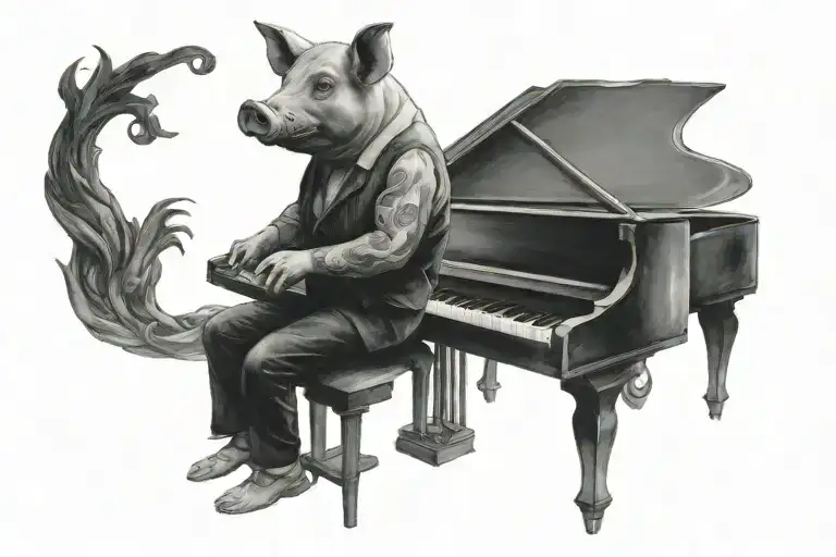A Pig Playing The Piano