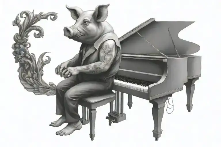 A Pig Playing The Piano