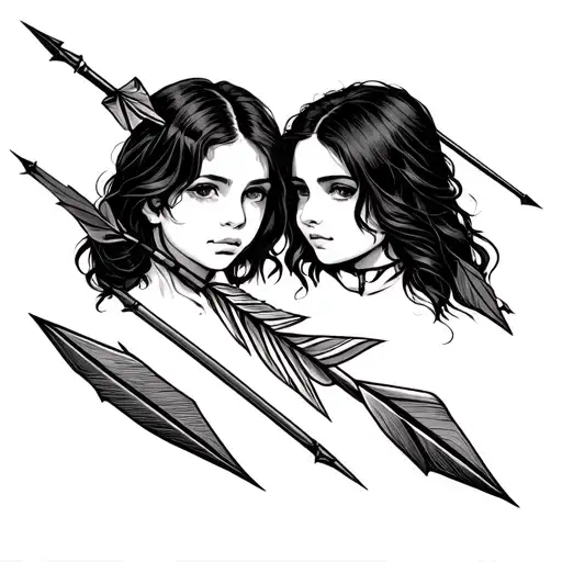 Sibling Tattoo Arrows