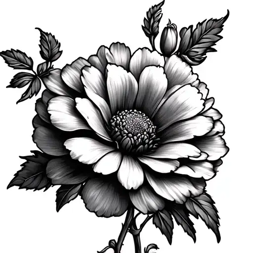 Carnation And Chrysanthemum