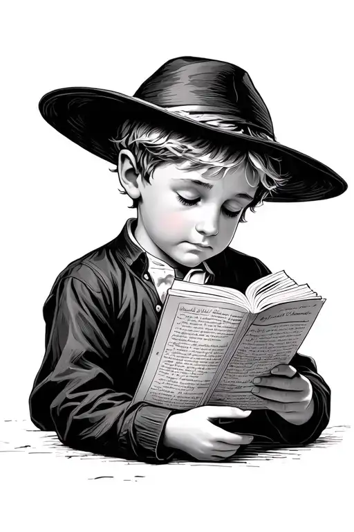 Boy Reading A Paper Le Petit Prince