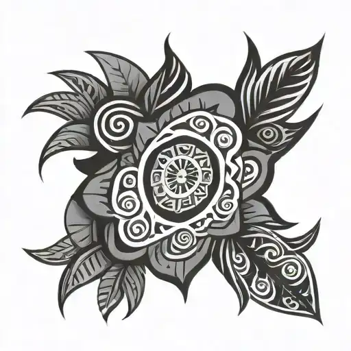 Fiji Family Tapa Cloth Pattern Inspired