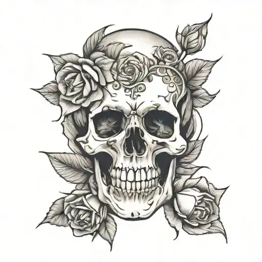 Skull And Roses Evil