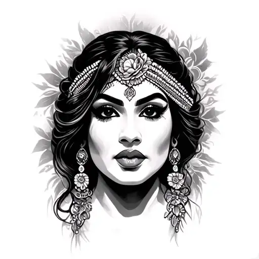 Chicana Chola Face