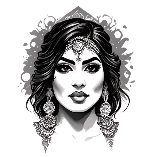 Chicana Chola Face