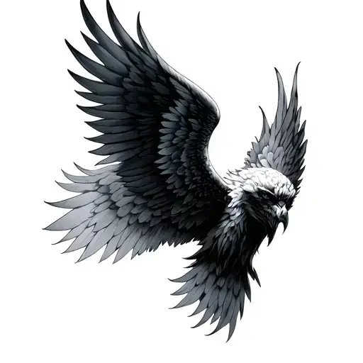 Three Set Wings Spread Shoulder Blades