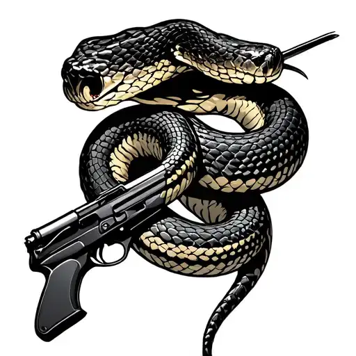 Gadsden Snake With Rifle