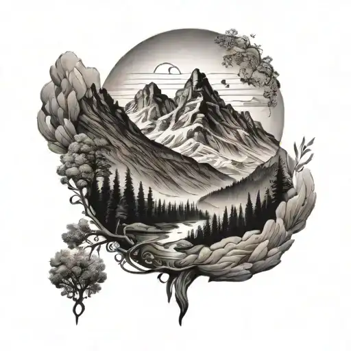 Brotherhood Mountains And Nature Scene Like Mount Snowdon