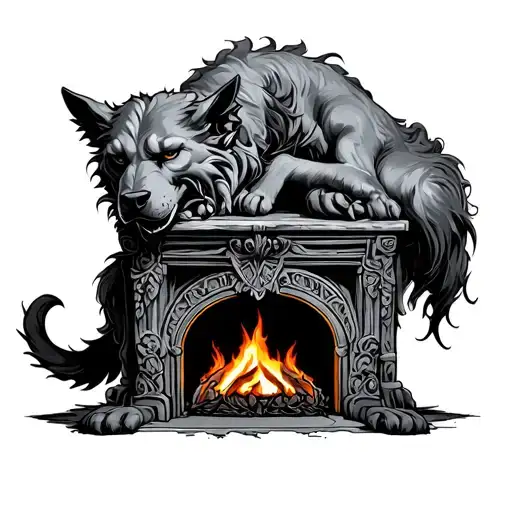 Cerberus Sleep Beside The Hearth