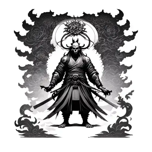Standing Death Of Benkai Samura Full Body