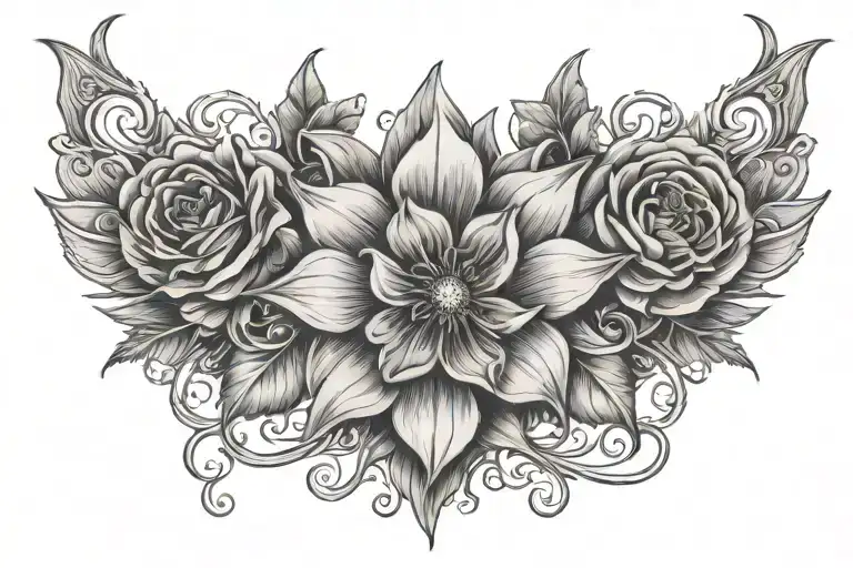 Cornation Flower Head With Grwat Nan Name Written